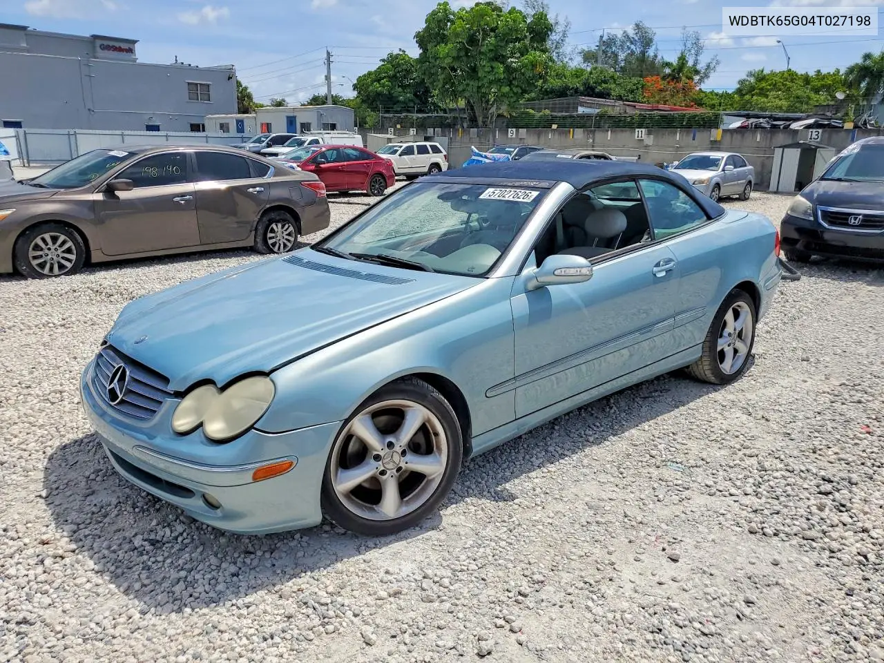 WDBTK65G04T027198 2004 Merc Clk 320