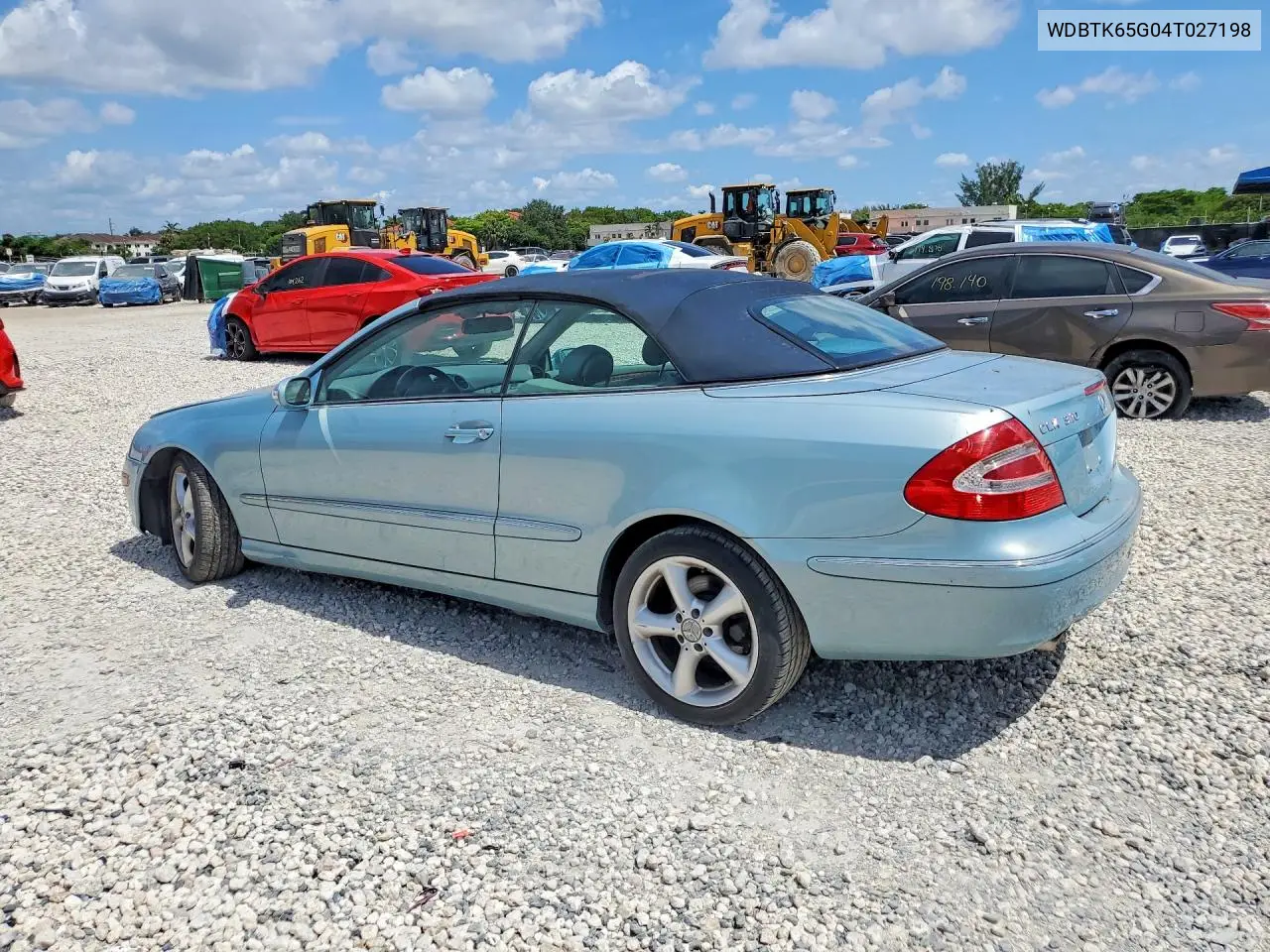 WDBTK65G04T027198 2004 Merc Clk 320