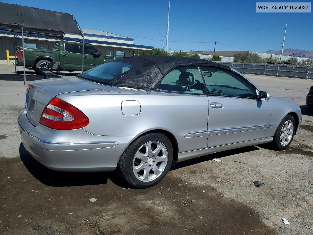2004 Mercedes-Benz Clk 320 VIN: WDBTK65G44T026037 Lot: 59195226