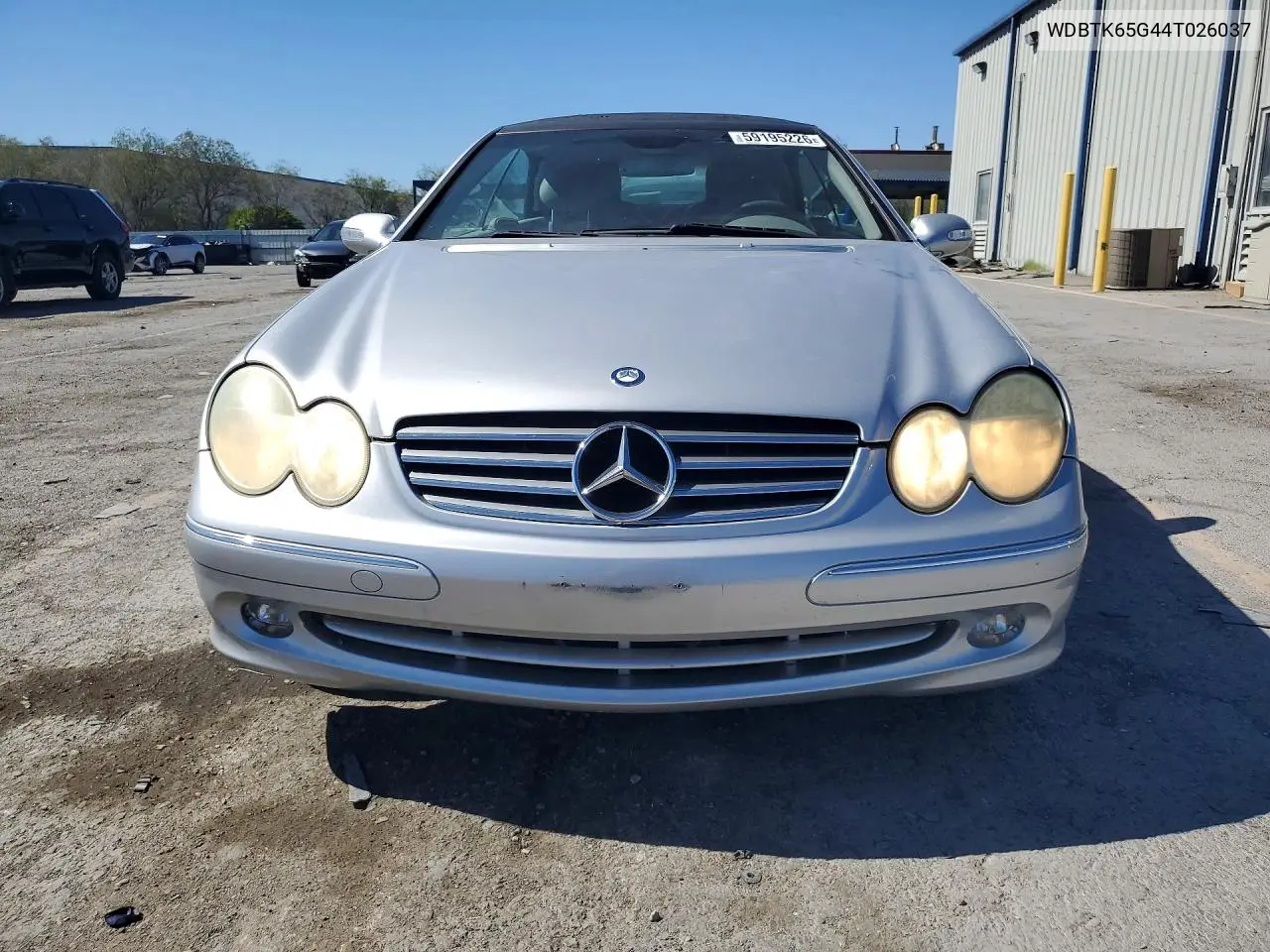 2004 Mercedes-Benz Clk 320 VIN: WDBTK65G44T026037 Lot: 59195226