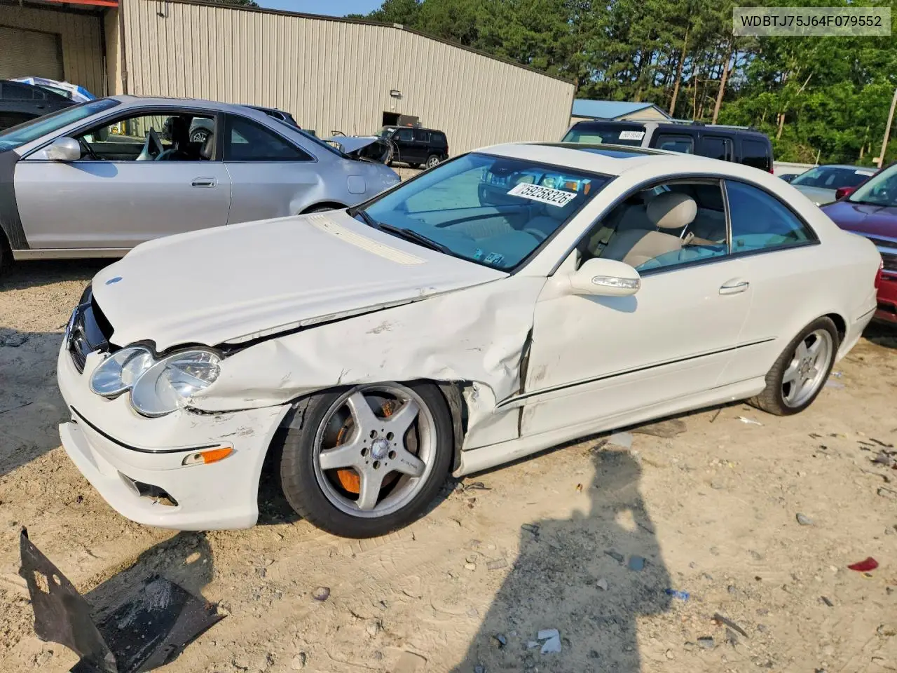 2004 Mercedes-Benz Clk 500 VIN: WDBTJ75J64F079552 Lot: 59258326