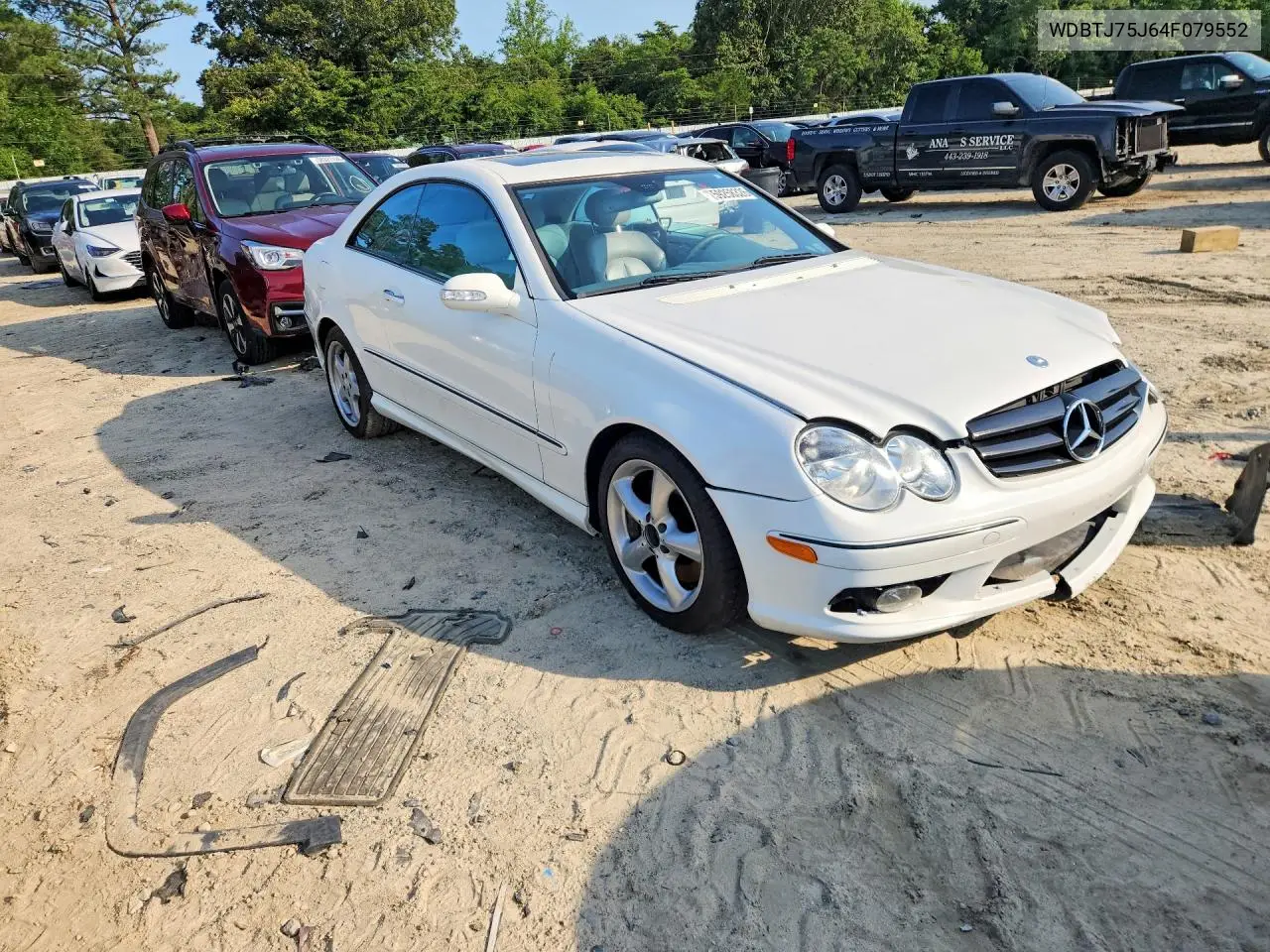 2004 Mercedes-Benz Clk 500 VIN: WDBTJ75J64F079552 Lot: 59258326