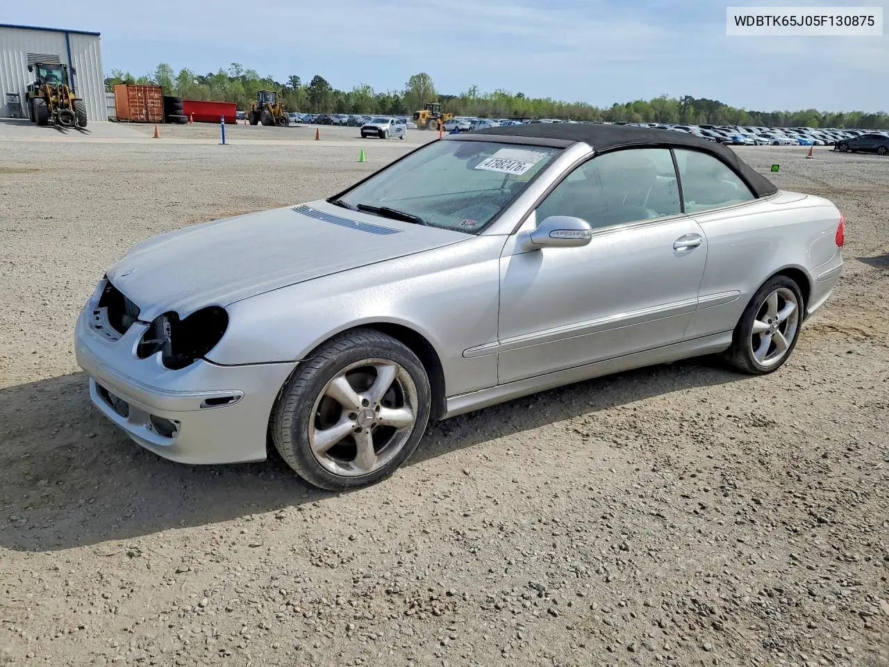 2005 Mercedes-Benz Clk 320 VIN: WDBTK65J05F130875 Lot: 47982476