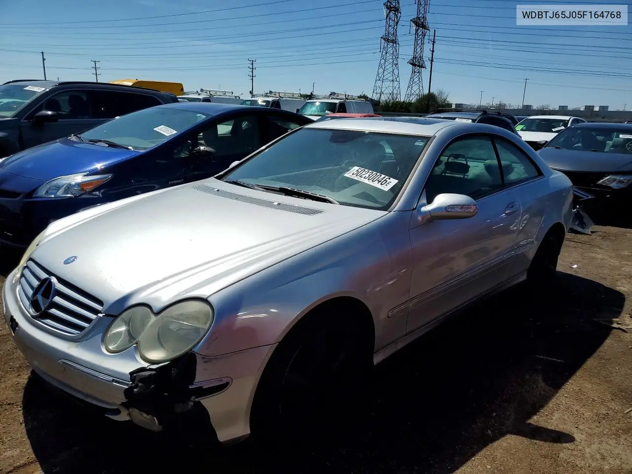 2005 Mercedes-Benz Clk 320C VIN: WDBTJ65J05F164768 Lot: 50230046