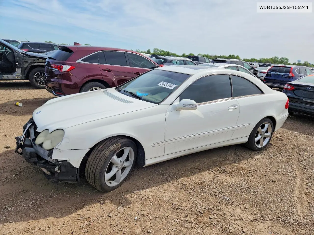 2005 Mercedes-Benz Clk 320C VIN: WDBTJ65J35F155241 Lot: 54831946