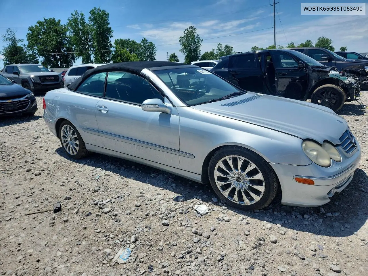 2005 Mercedes-Benz Clk 320 VIN: WDBTK65G35T053490 Lot: 55417186
