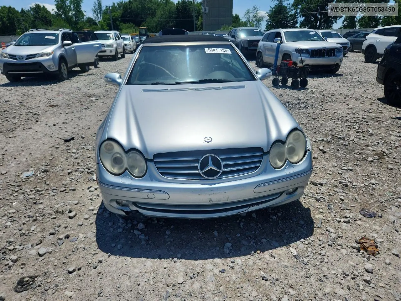 2005 Mercedes-Benz Clk 320 VIN: WDBTK65G35T053490 Lot: 55417186