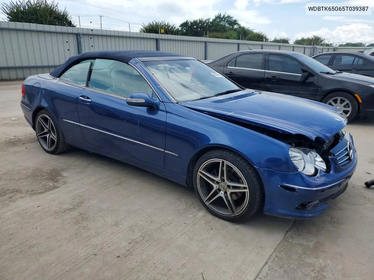 2005 Mercedes-Benz Clk 320 VIN: WDBTK65G65T039387 Lot: 55837106