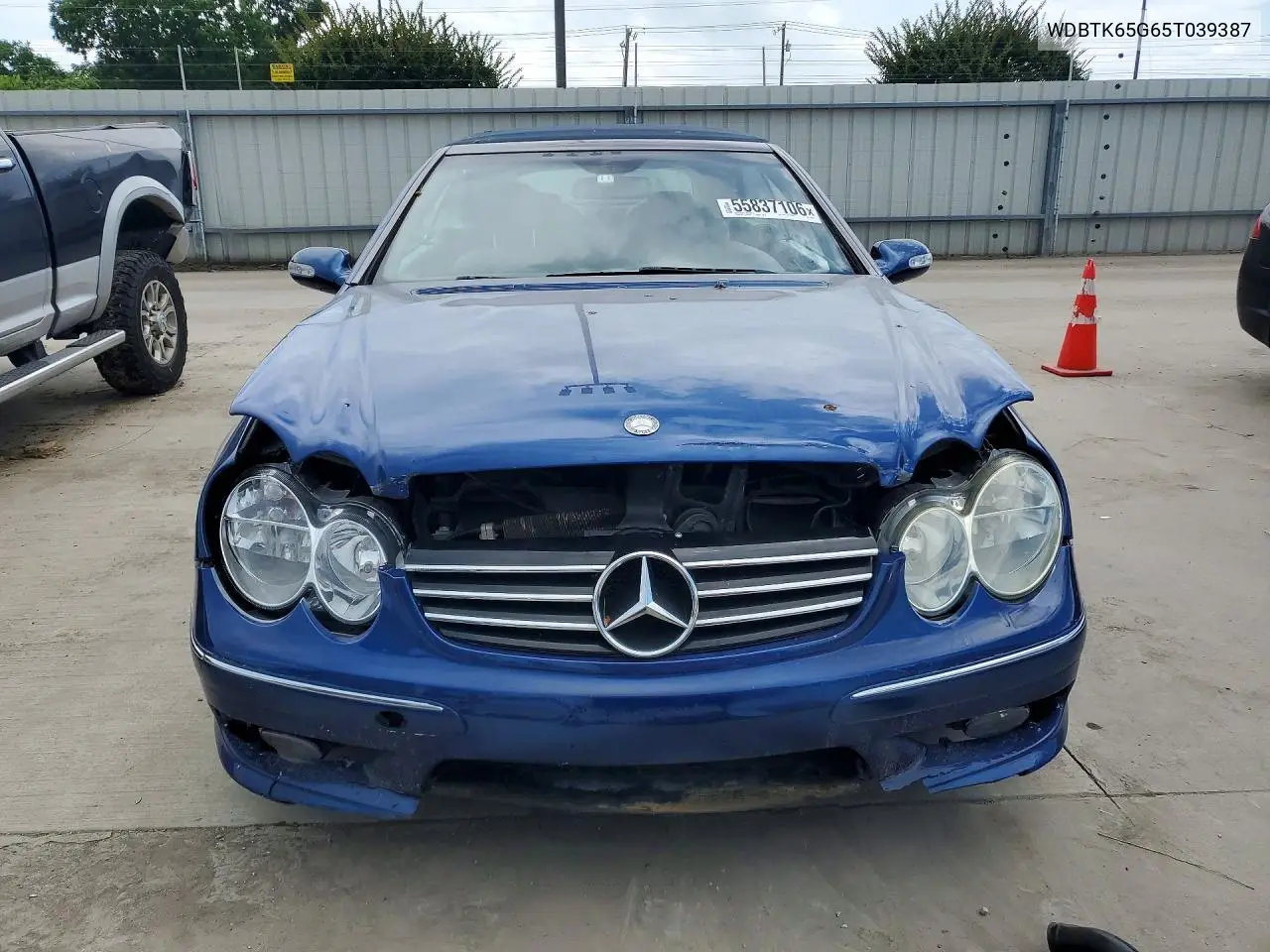 2005 Mercedes-Benz Clk 320 VIN: WDBTK65G65T039387 Lot: 55837106