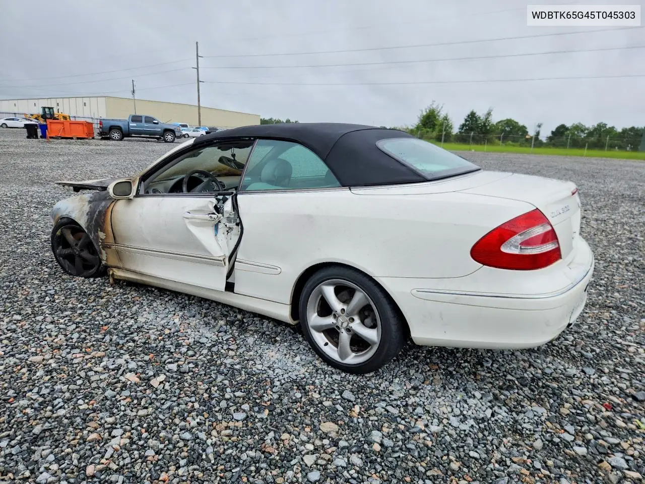 2005 Mercedes-Benz Clk 320 VIN: WDBTK65G45T045303 Lot: 58024086
