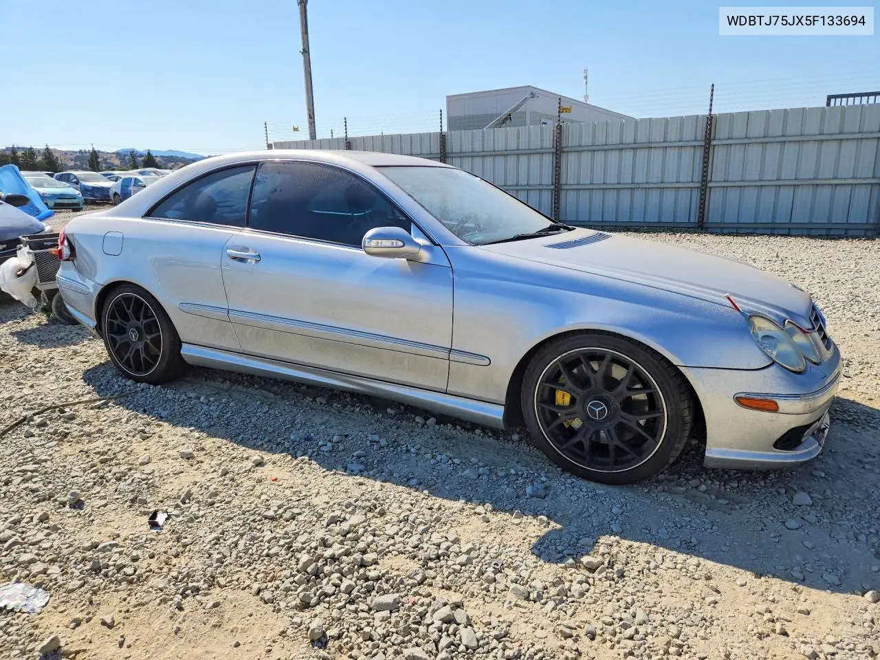 2005 Mercedes-Benz Clk 500 VIN: WDBTJ75JX5F133694 Lot: 58029616