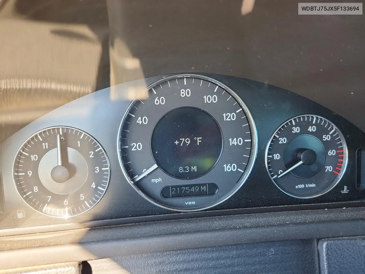 2005 Mercedes-Benz Clk 500 VIN: WDBTJ75JX5F133694 Lot: 58029616