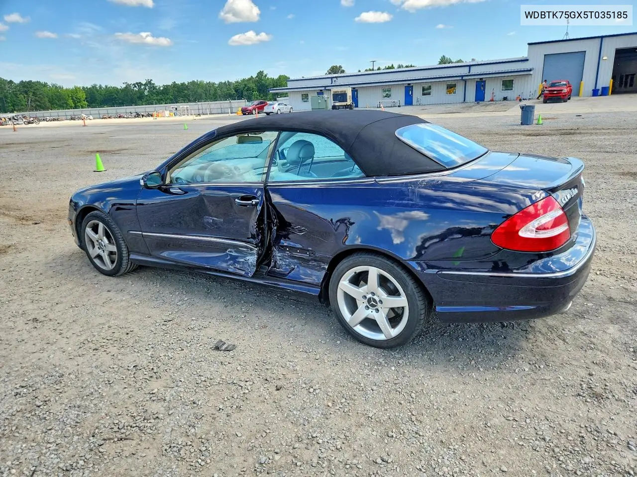 2005 Mercedes-Benz Clk 500 VIN: WDBTK75GX5T035185 Lot: 58550006
