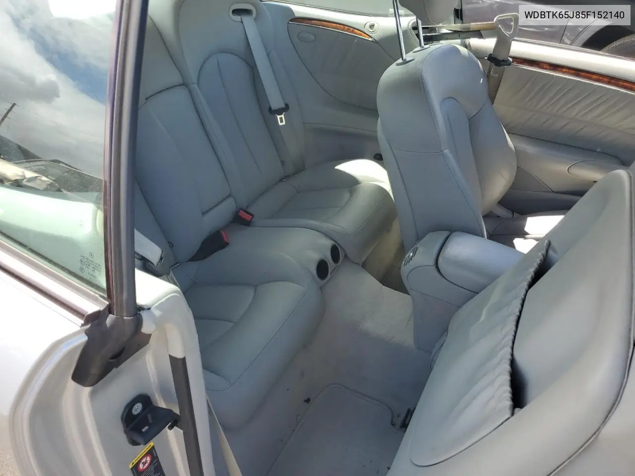 2005 Mercedes Benz Clk VIN: WDBTK65J85F152140 Lot: 85545895