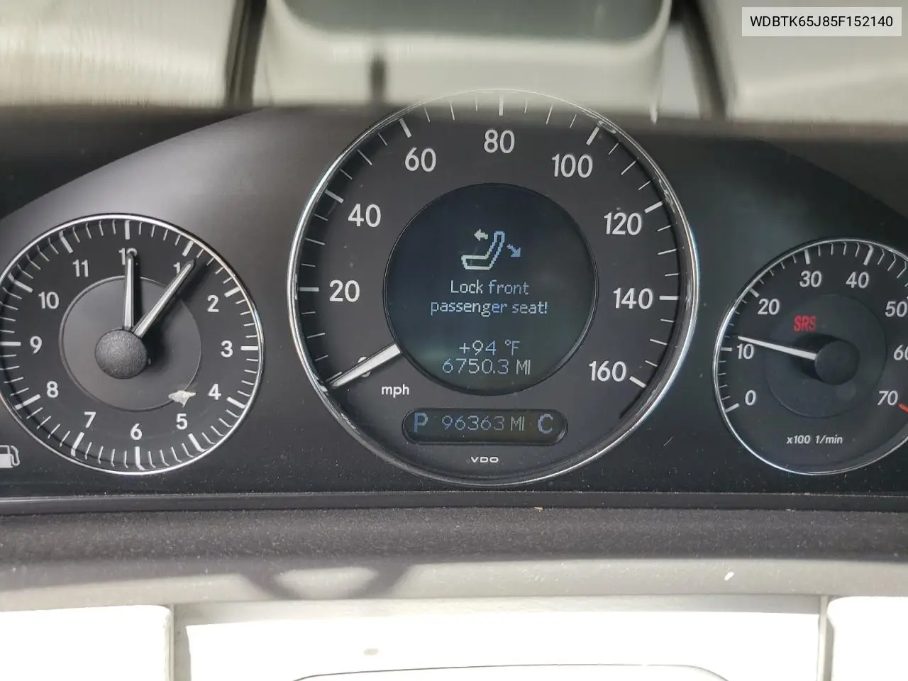 2005 Mercedes Benz Clk VIN: WDBTK65J85F152140 Lot: 85545895