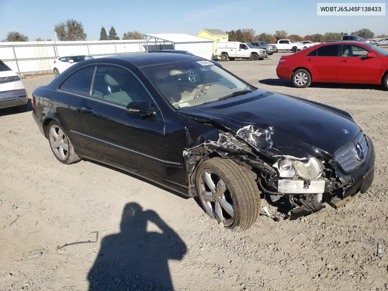 2005 Mercedes-Benz Clk 320C VIN: WDBTJ65J45F138433 Lot: 90544205