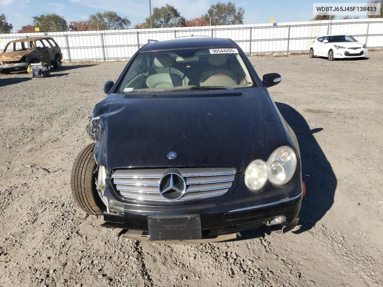 2005 Mercedes-Benz Clk 320C VIN: WDBTJ65J45F138433 Lot: 90544205
