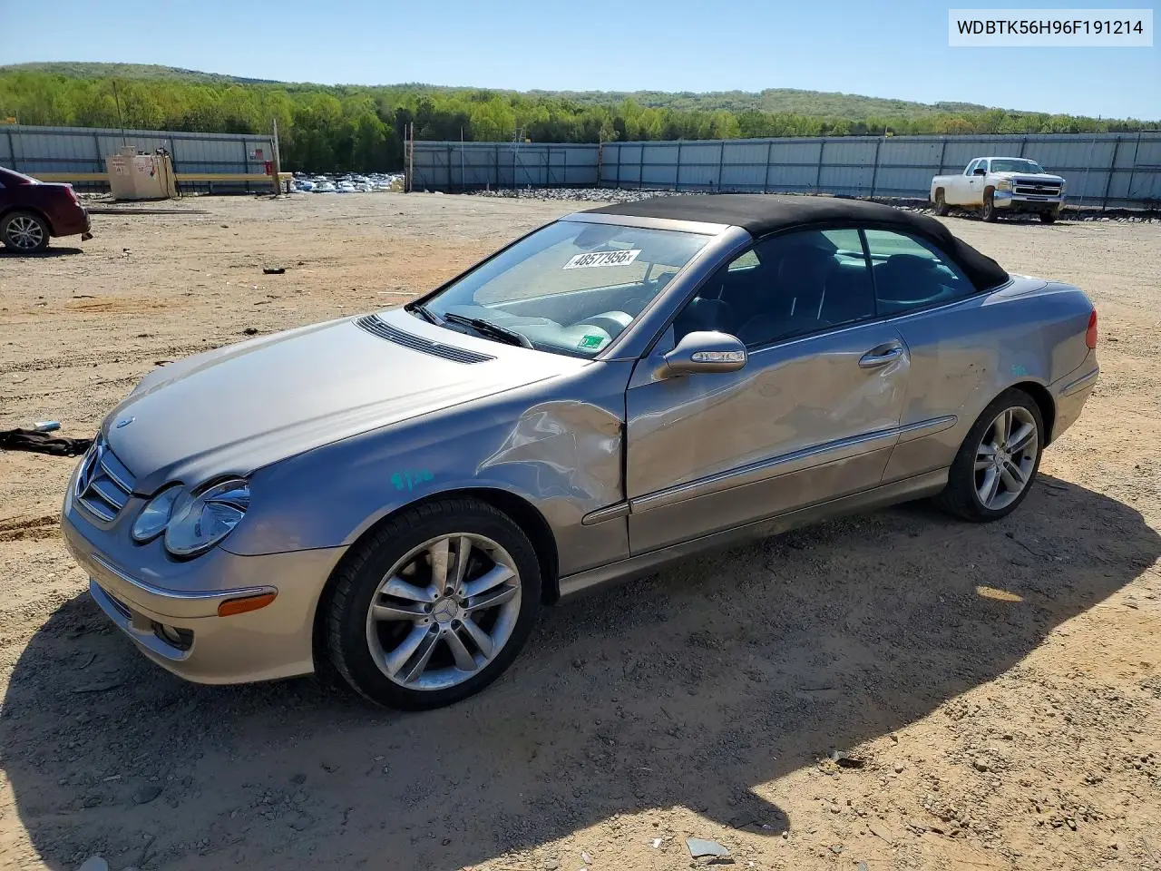 2006 Mercedes-Benz Clk 350 VIN: WDBTK56H96F191214 Lot: 48577956