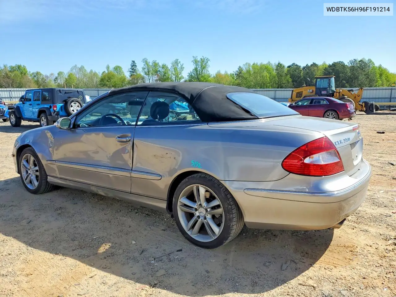 2006 Mercedes-Benz Clk 350 VIN: WDBTK56H96F191214 Lot: 48577956