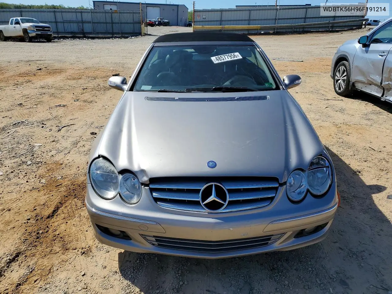 2006 Mercedes-Benz Clk 350 VIN: WDBTK56H96F191214 Lot: 48577956
