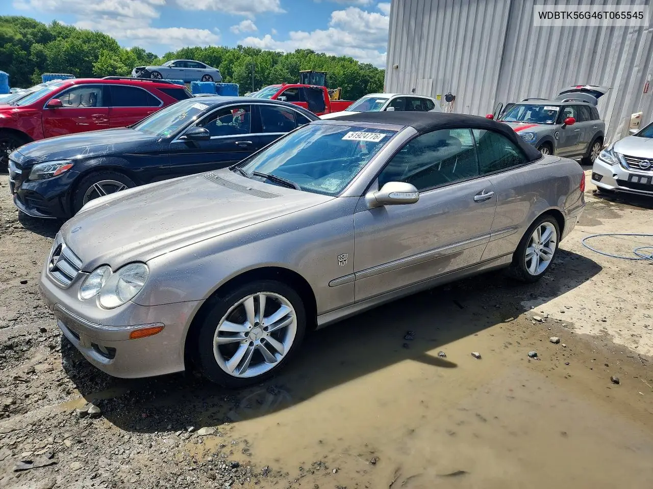 2006 Mercedes-Benz Clk 350 VIN: WDBTK56G46T065545 Lot: 51924776