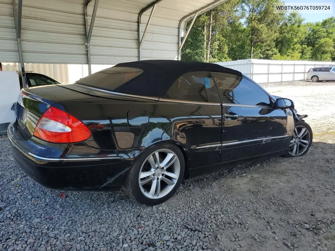 2006 Mercedes-Benz Clk 350 VIN: WDBTK56G76T059724 Lot: 53618426