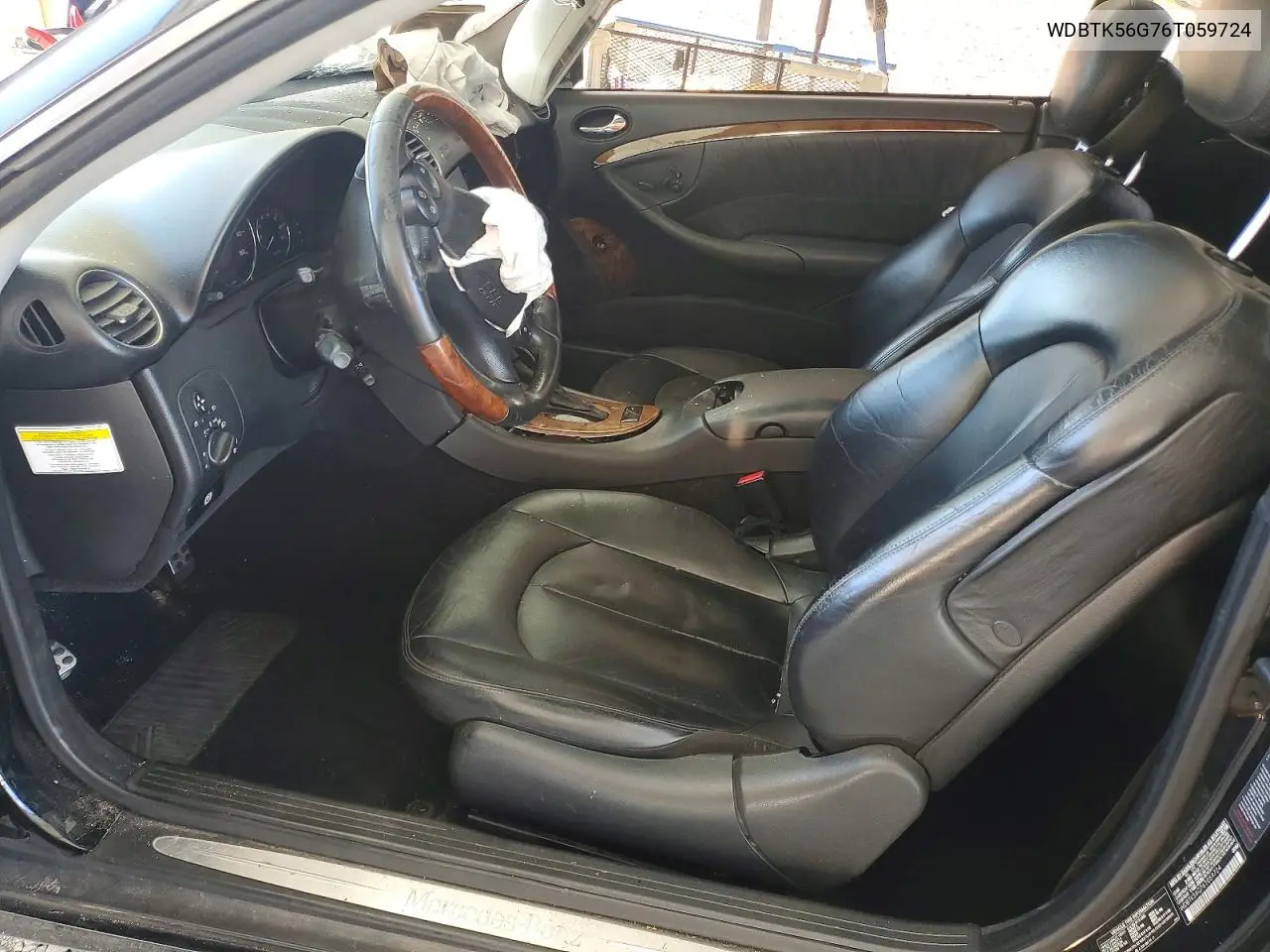 2006 Mercedes-Benz Clk 350 VIN: WDBTK56G76T059724 Lot: 53618426