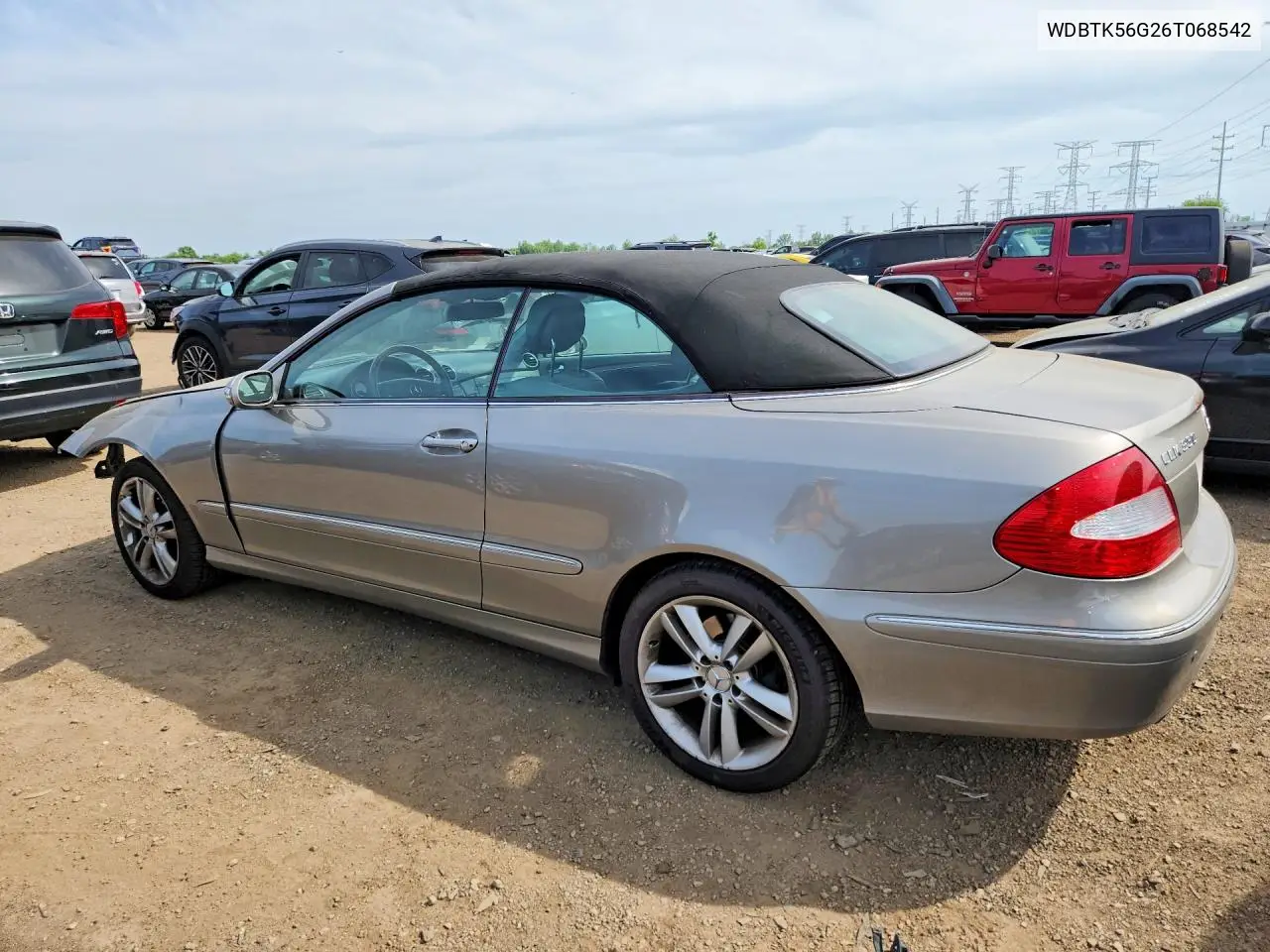2006 Mercedes-Benz Clk 350 VIN: WDBTK56G26T068542 Lot: 55434806