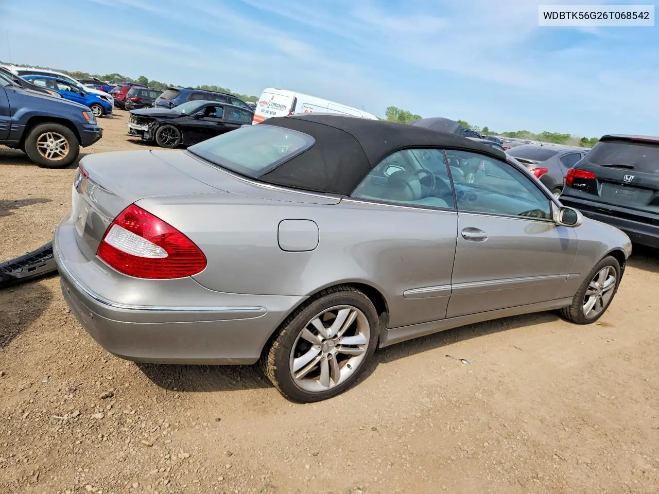 2006 Mercedes-Benz Clk 350 VIN: WDBTK56G26T068542 Lot: 55434806