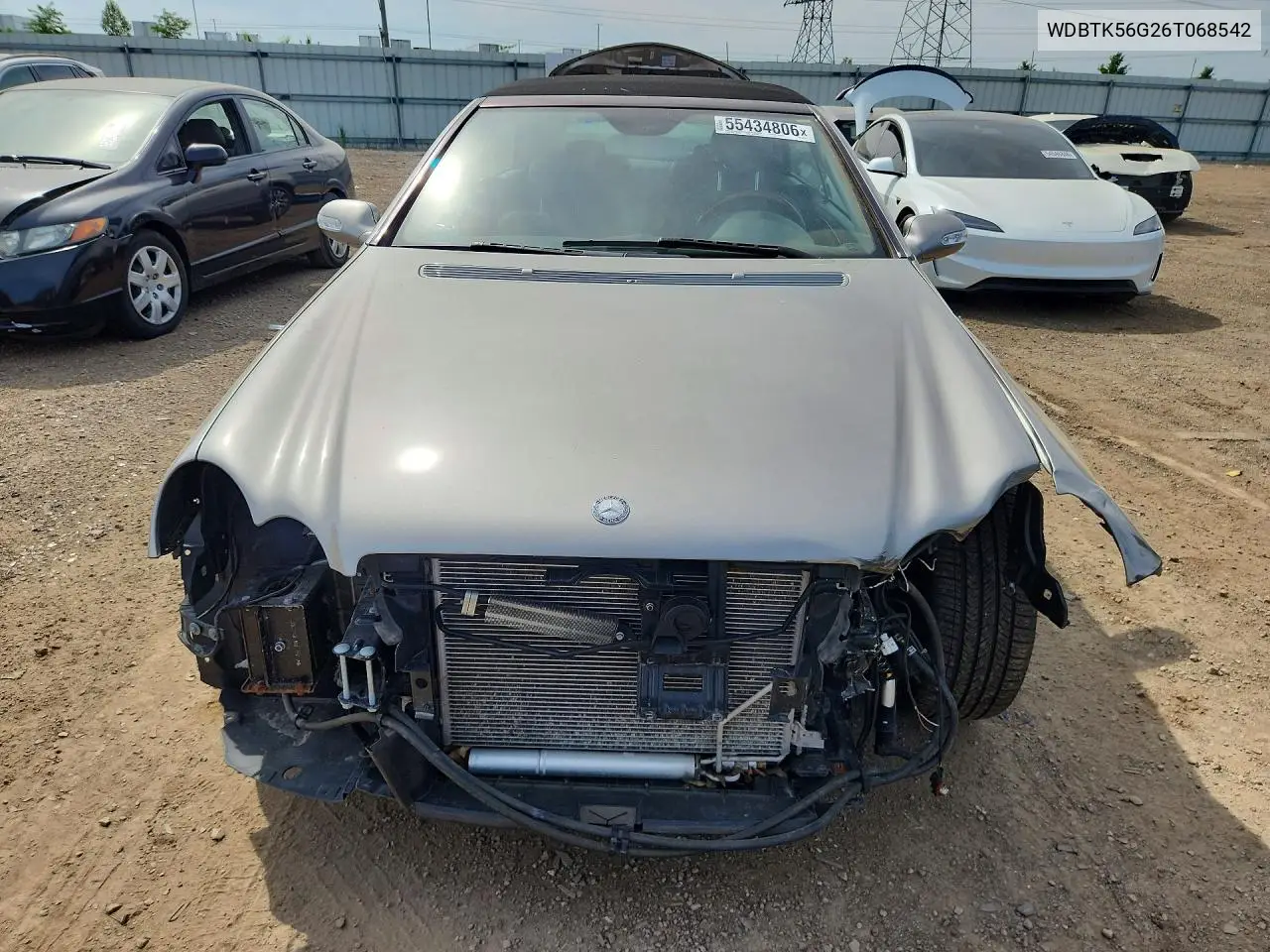 2006 Mercedes-Benz Clk 350 VIN: WDBTK56G26T068542 Lot: 55434806