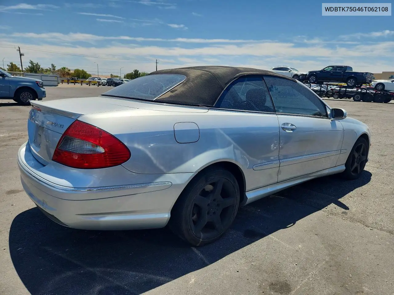 2006 Mercedes-Benz Clk 500 VIN: WDBTK75G46T062108 Lot: 56496016