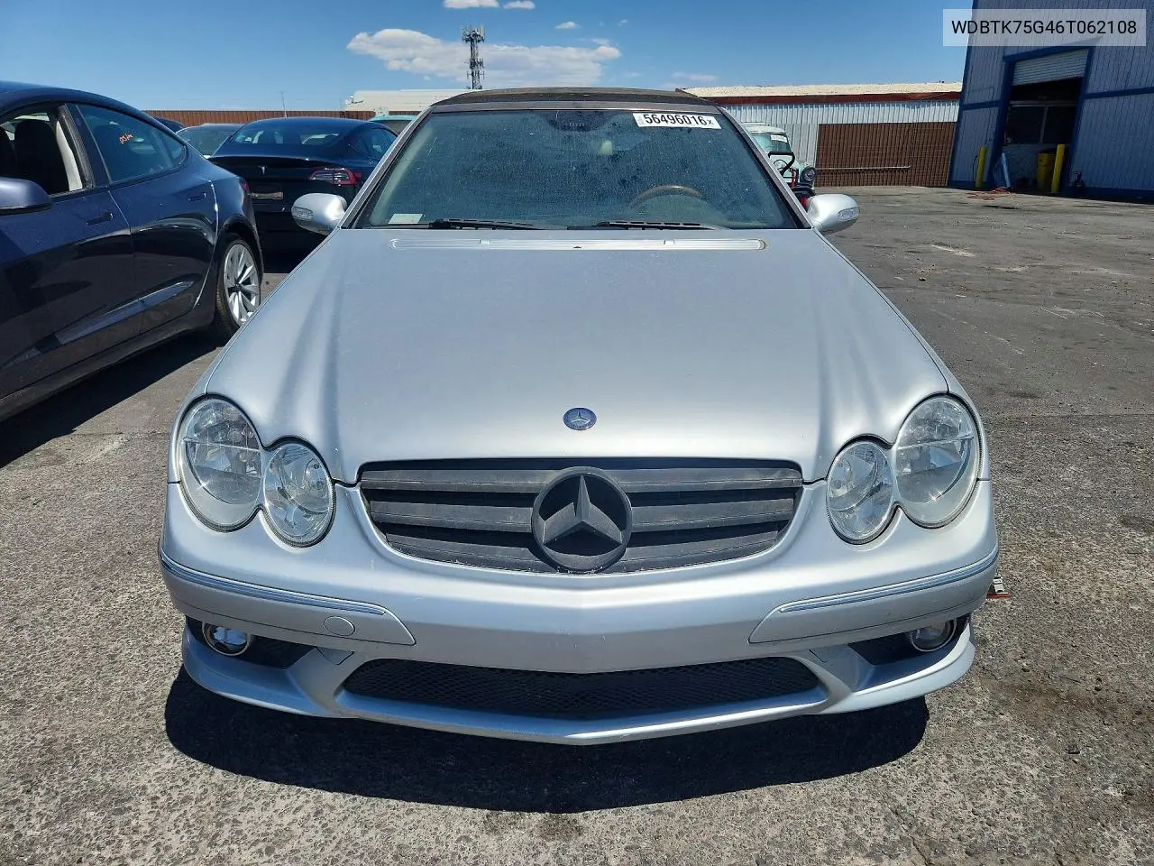 2006 Mercedes-Benz Clk 500 VIN: WDBTK75G46T062108 Lot: 56496016