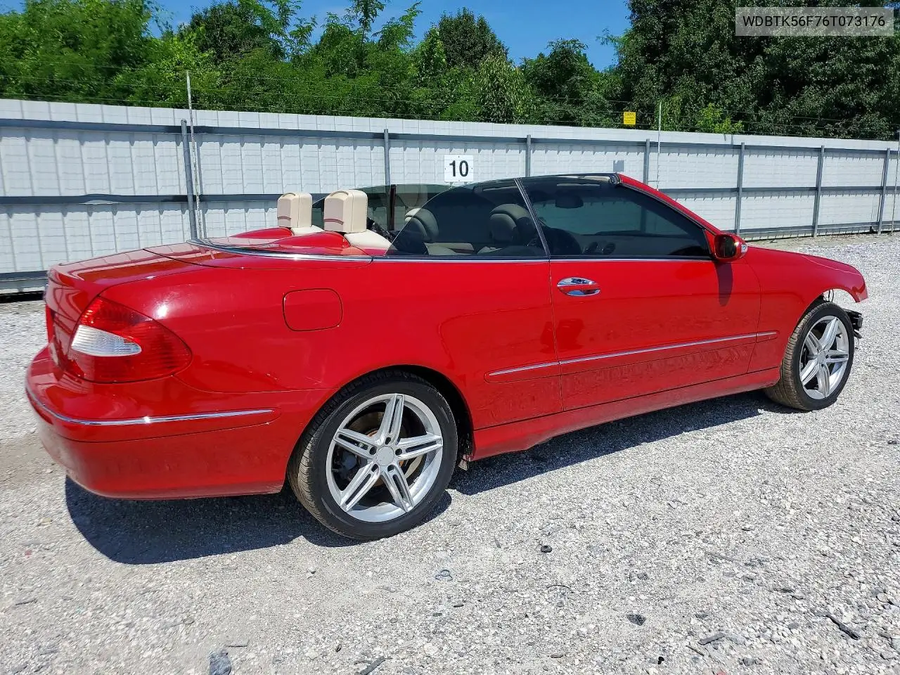 2006 Mercedes-Benz Clk 350 VIN: WDBTK56F76T073176 Lot: 56839846