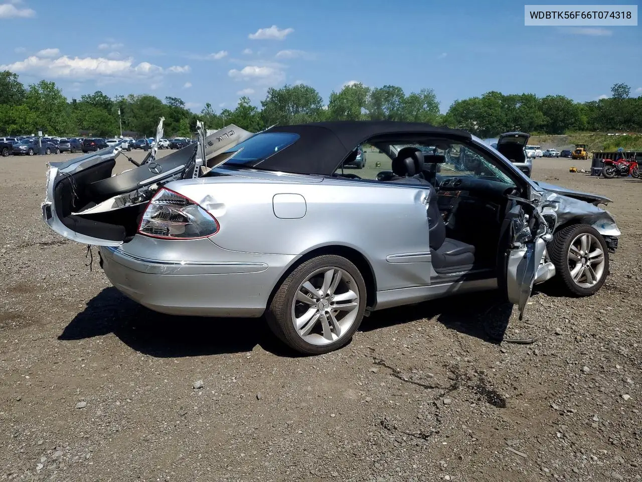 2006 Mercedes-Benz Clk 350 VIN: WDBTK56F66T074318 Lot: 57159116