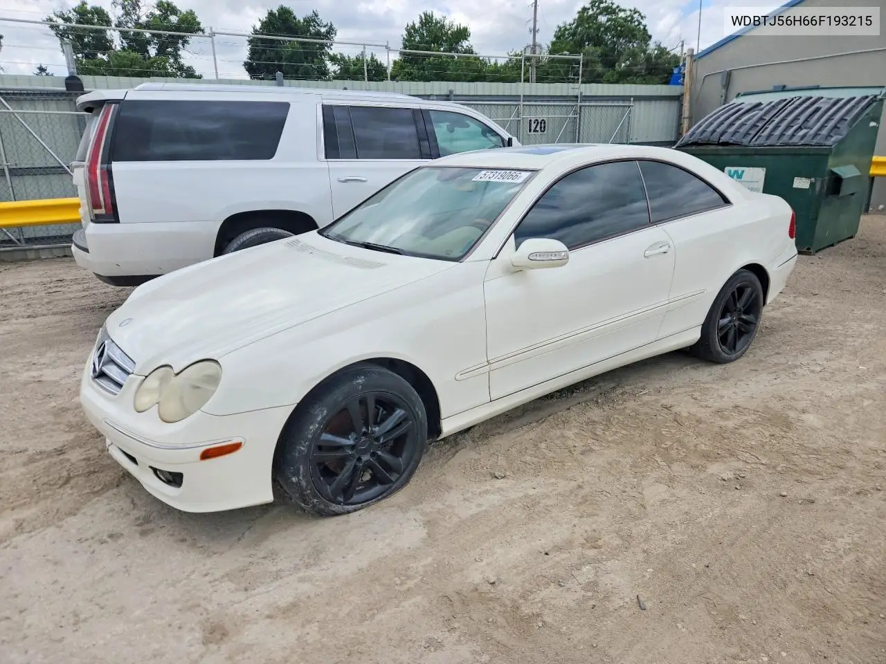 2006 Mercedes-Benz Clk 350 VIN: WDBTJ56H66F193215 Lot: 57319066