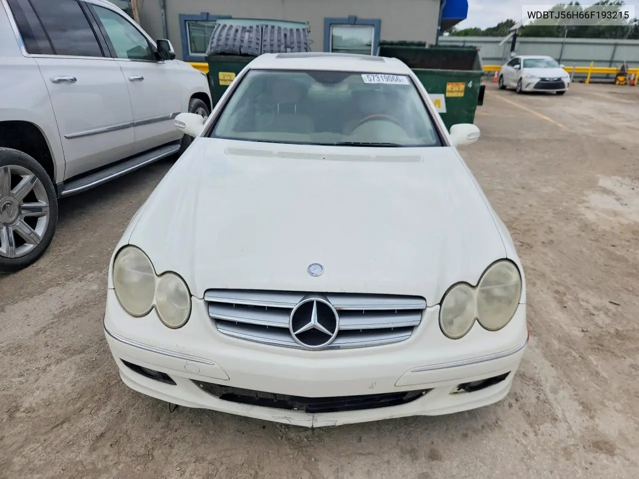 2006 Mercedes-Benz Clk 350 VIN: WDBTJ56H66F193215 Lot: 57319066