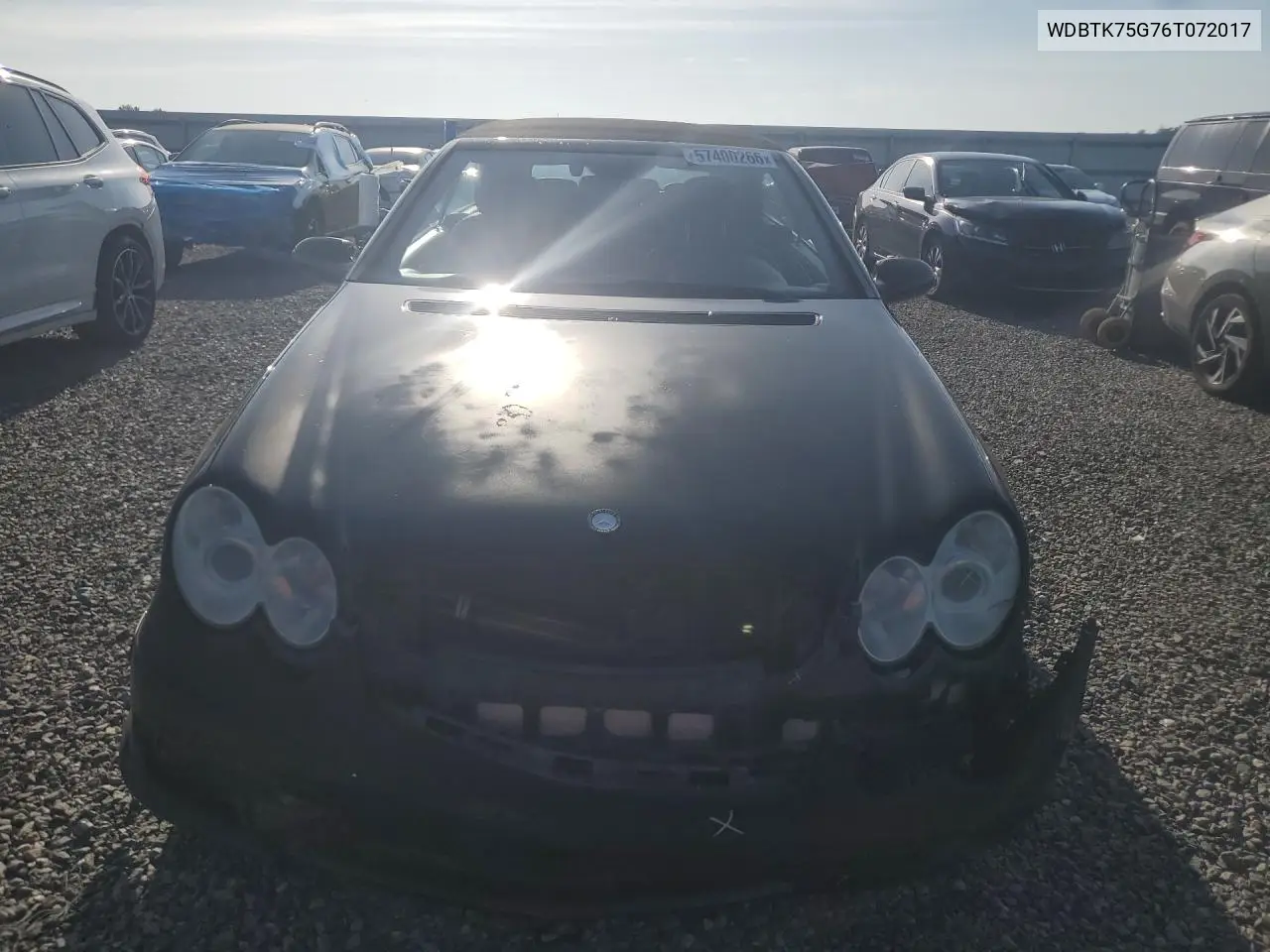 2006 Mercedes-Benz Clk 500 VIN: WDBTK75G76T072017 Lot: 57400266