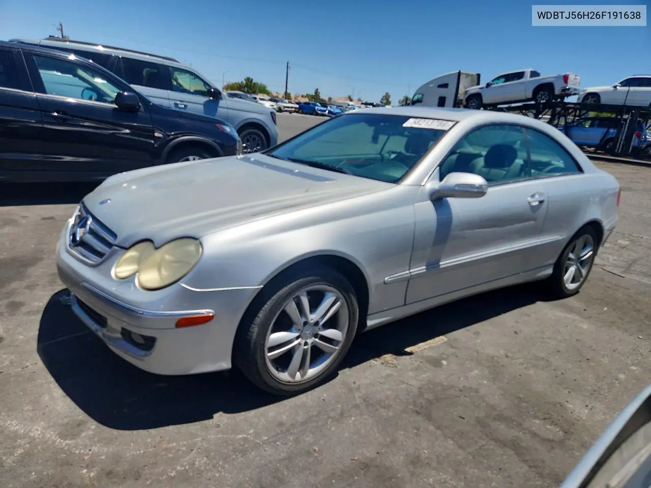 2006 Mercedes-Benz Clk 350 VIN: WDBTJ56H26F191638 Lot: 58213786