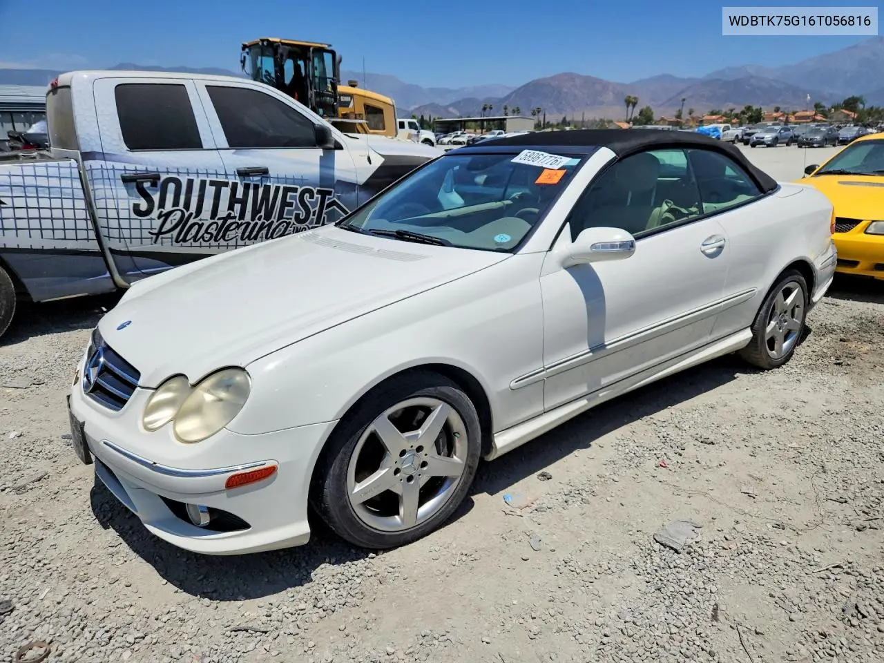 2006 Mercedes-Benz Clk 500 VIN: WDBTK75G16T056816 Lot: 58961776