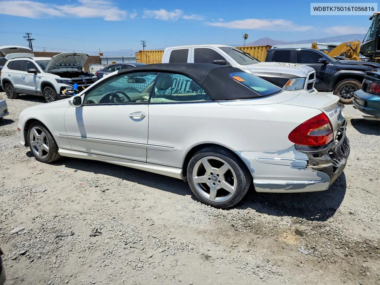 2006 Mercedes-Benz Clk 500 VIN: WDBTK75G16T056816 Lot: 58961776