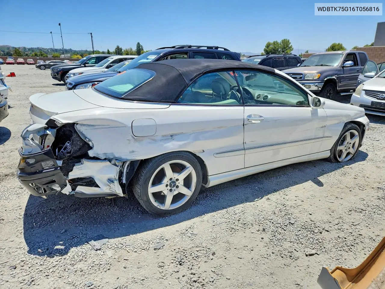 2006 Mercedes-Benz Clk 500 VIN: WDBTK75G16T056816 Lot: 58961776