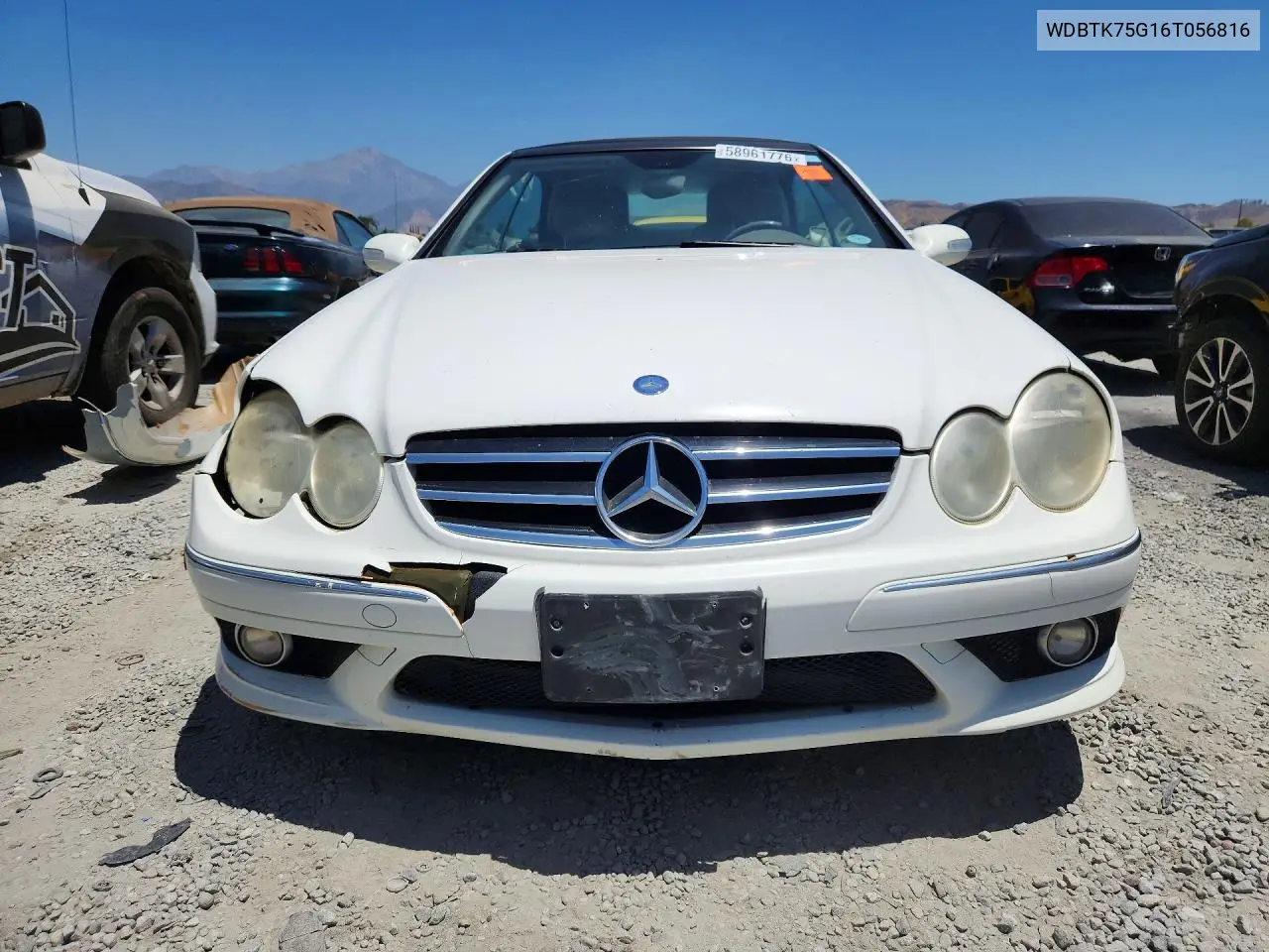 2006 Mercedes-Benz Clk 500 VIN: WDBTK75G16T056816 Lot: 58961776