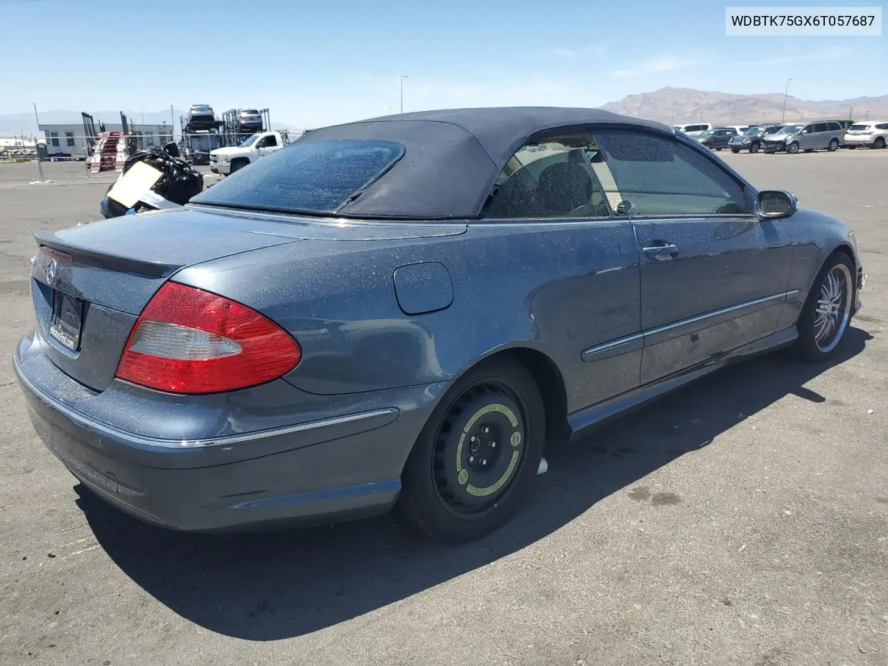 2006 Mercedes-Benz Clk 500 VIN: WDBTK75GX6T057687 Lot: 61709816