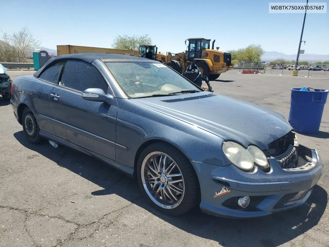 2006 Mercedes-Benz Clk 500 VIN: WDBTK75GX6T057687 Lot: 61709816