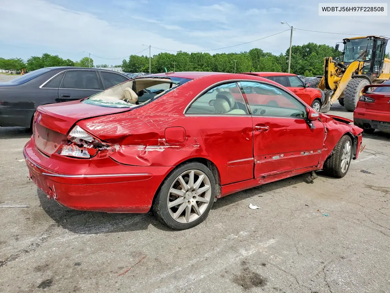 2007 Mercedes-Benz Clk 350 VIN: WDBTJ56H97F228508 Lot: 55201866