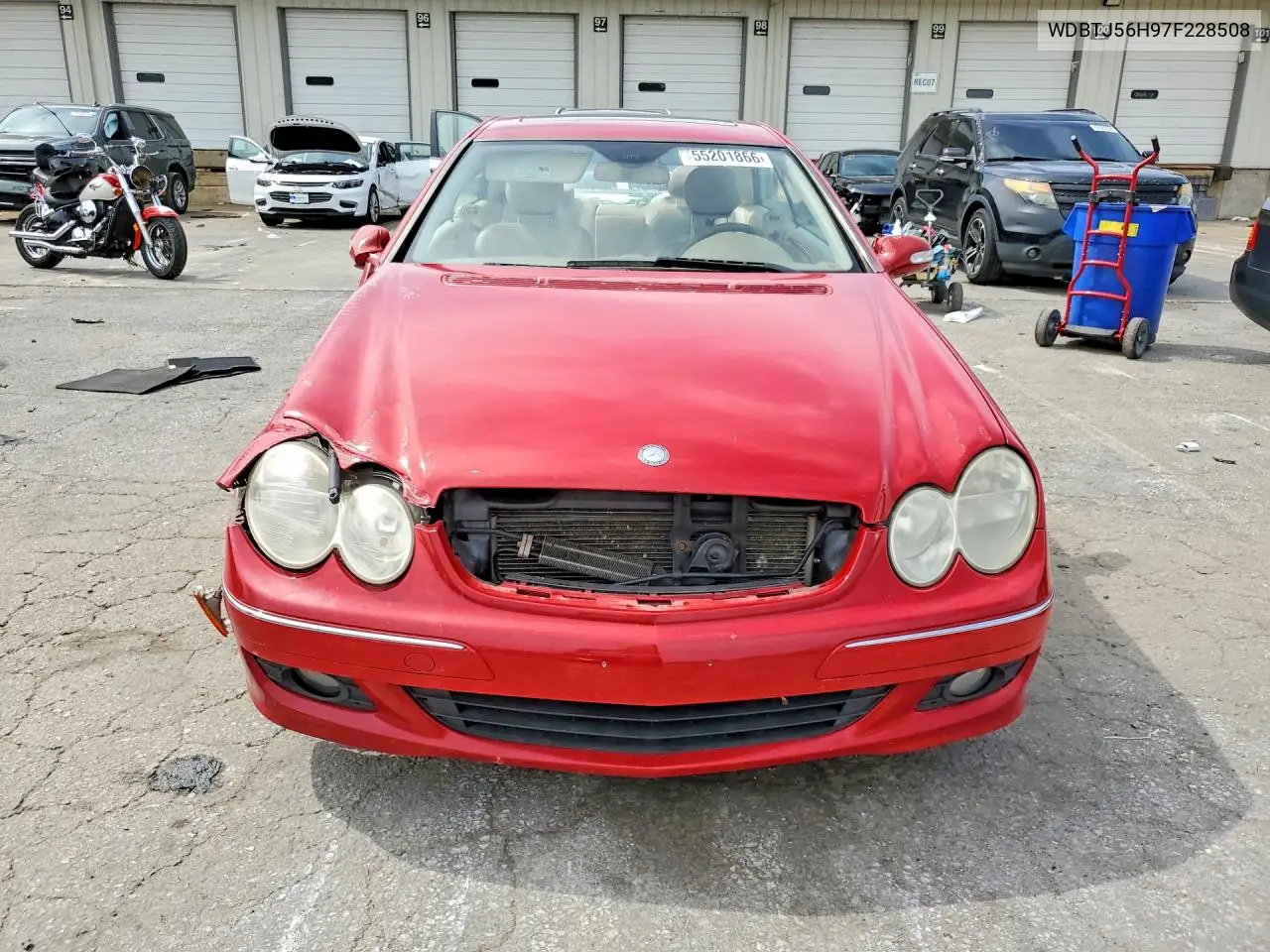 2007 Mercedes-Benz Clk 350 VIN: WDBTJ56H97F228508 Lot: 55201866