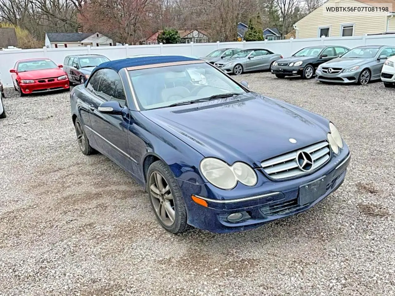 2007 Mercedes-Benz Clk 350 VIN: WDBTK56F07T081198 Lot: 55814366
