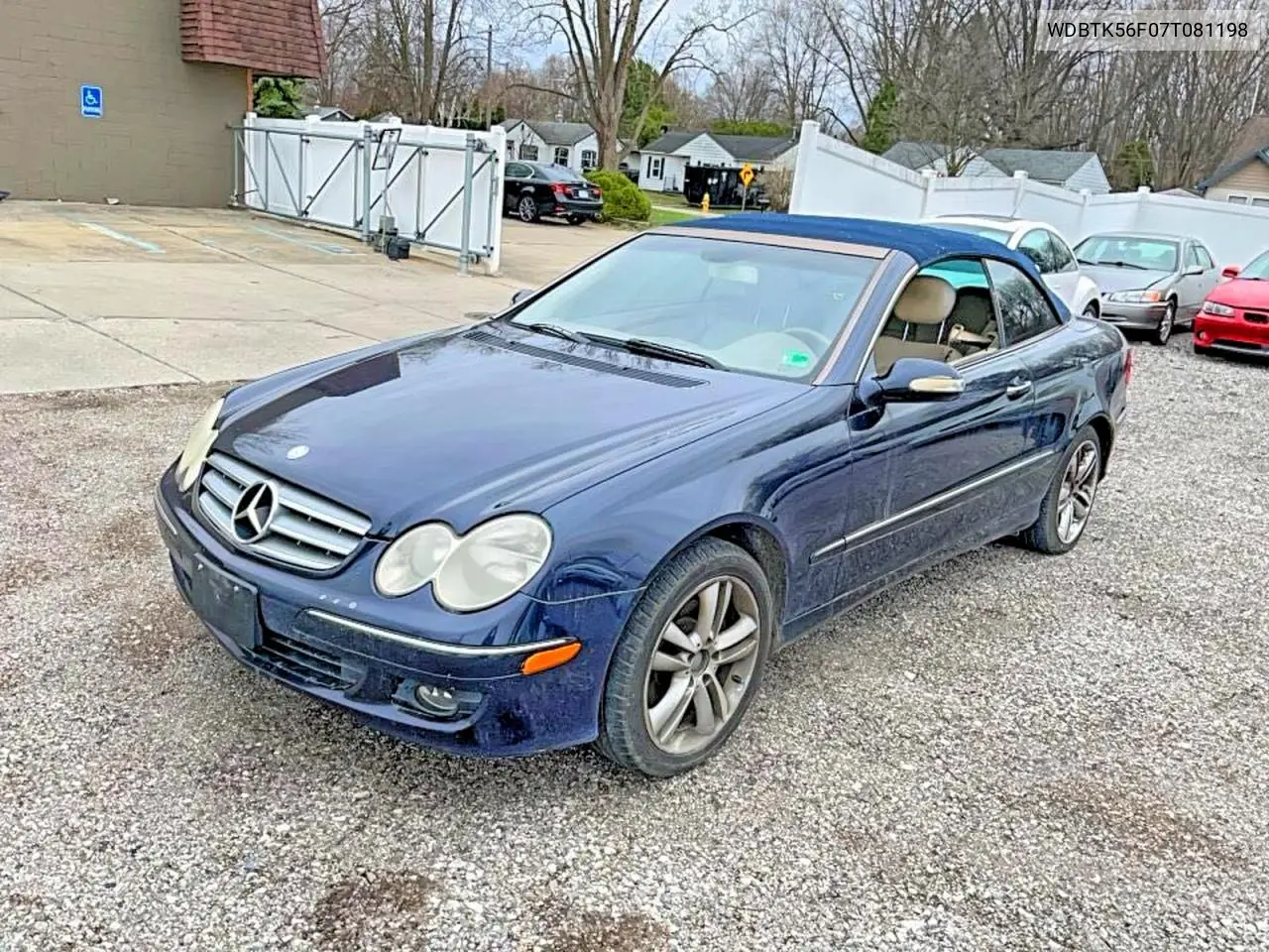 2007 Mercedes-Benz Clk 350 VIN: WDBTK56F07T081198 Lot: 55814366