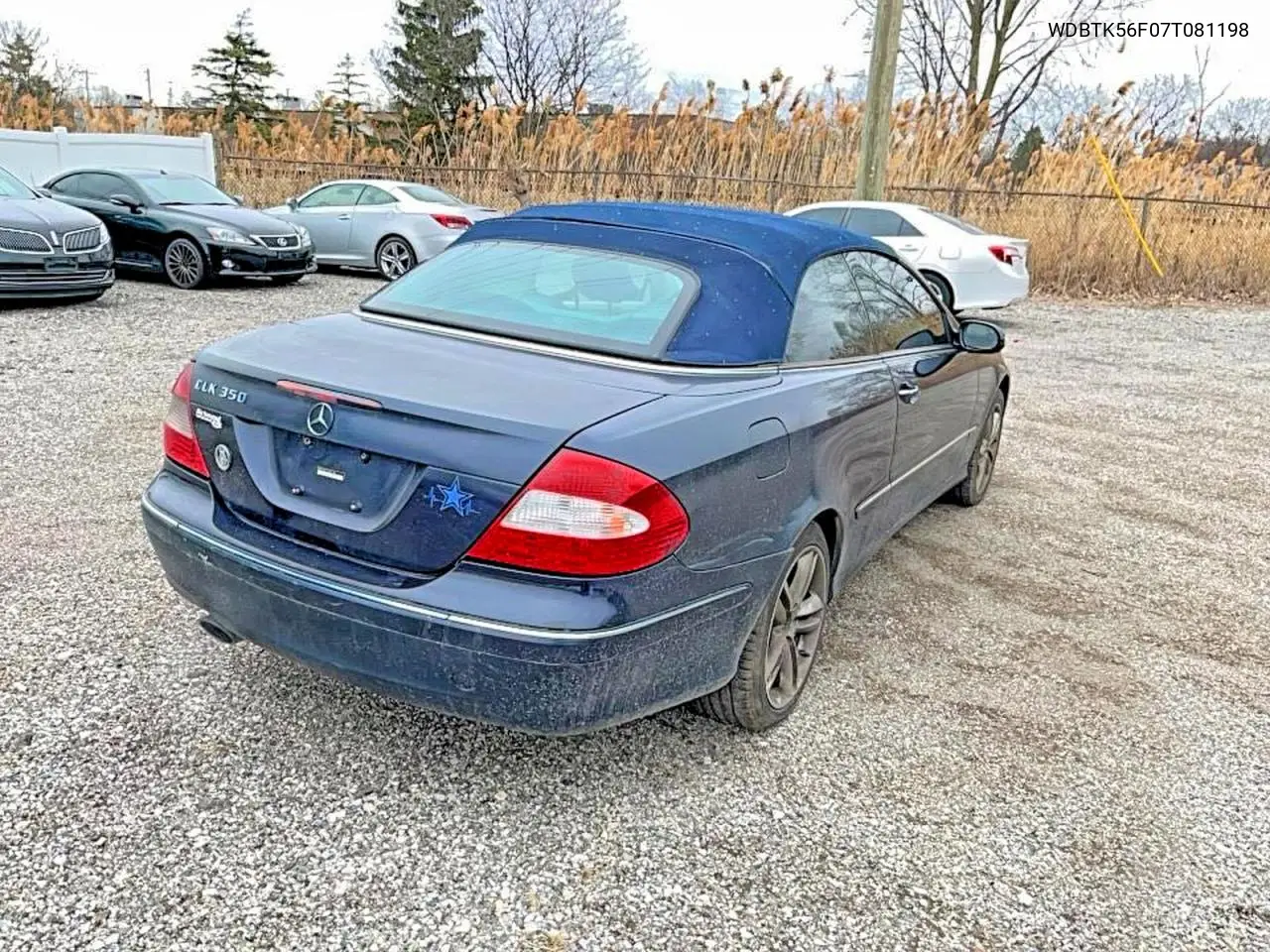 2007 Mercedes-Benz Clk 350 VIN: WDBTK56F07T081198 Lot: 55814366