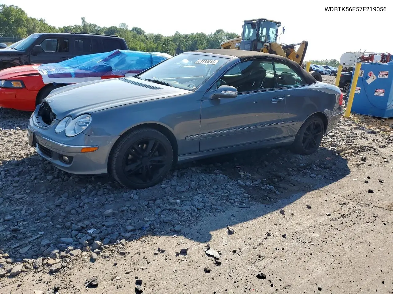 2007 Mercedes-Benz Clk 350 VIN: WDBTK56F57F219056 Lot: 61117016